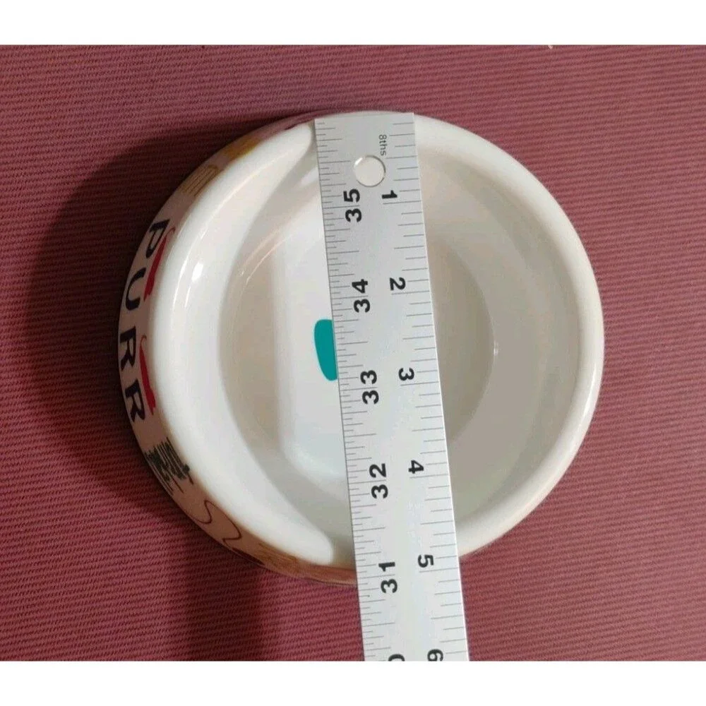 Whisker City Melamine Cat Bowl 12 oz Food Dish No Slip Grip (1)
